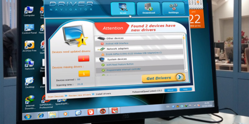 Driver Navigator Resolve driver problems easily in the use