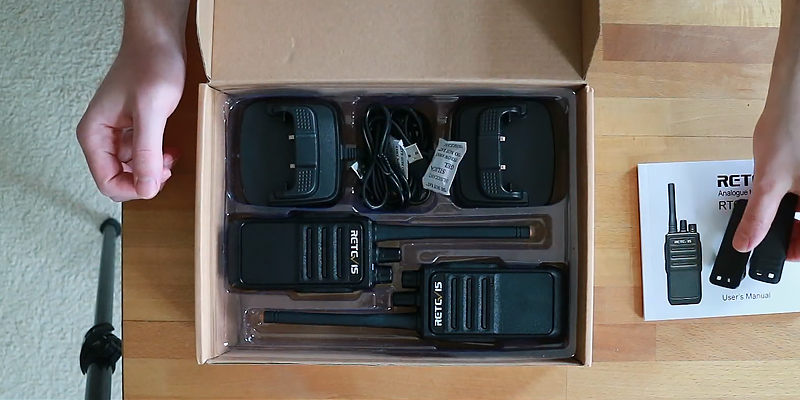 Retevis ‎FA9121GX3-C9059C Walkie Talkies Rechargeable in the use