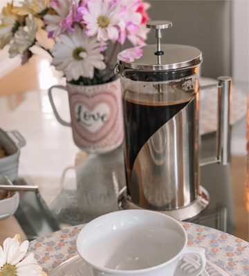 Review of Cafe Du Chateau 4 Level Filtration System French Press Coffee Maker