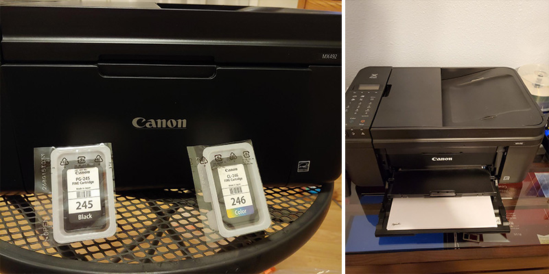 Canon MX492 Wireless All-In-One Small Printer in the use