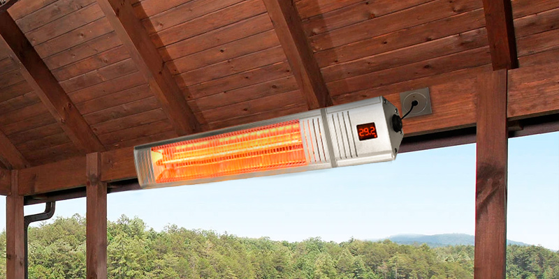 Trustech Patio Heater Outdoor Heater w/3s-Fast Heating in the use - Bestadvisor
