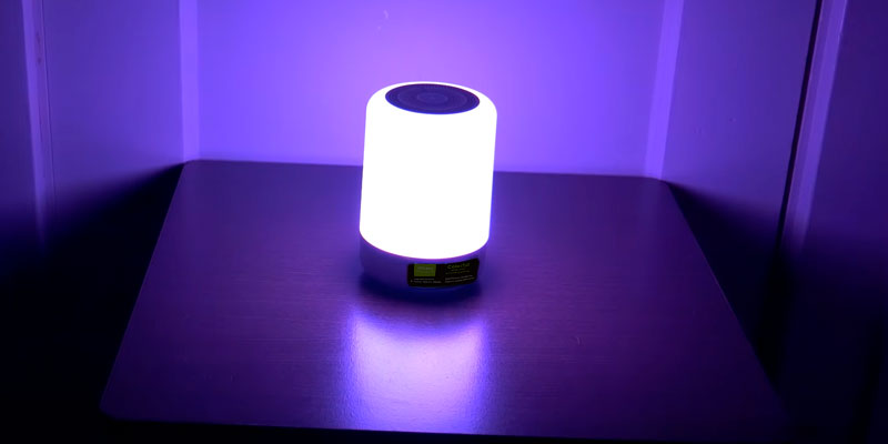 Review of DIKAOU Touch Bedside Lamp with LED Bluetooth Speaker
