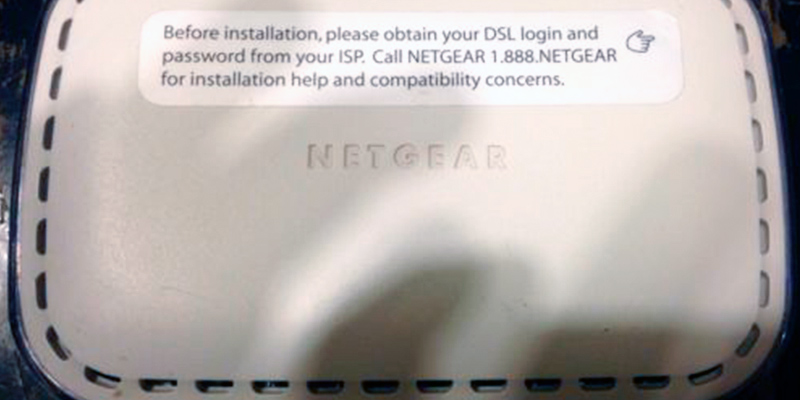 NETGEAR Broadband ADSL2 Plus Modem application