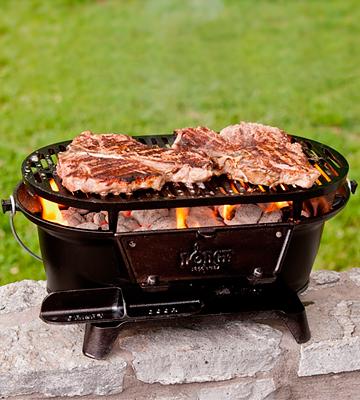Review of Lodge L410 Pre-Seasoned Sportsman's Charcoal Grill