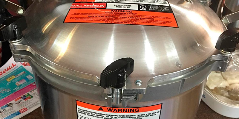 All American 921 Pressure Cooker Canner in the use