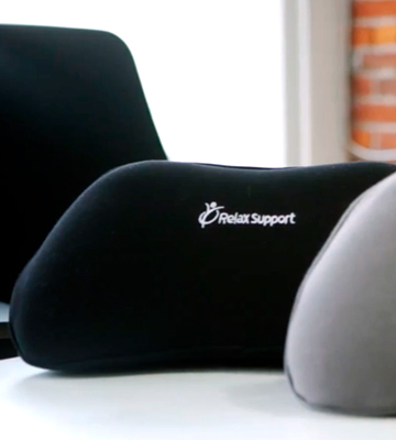 Review of RELAX SUPPORT RS1 Lumbar Pillow with Firmer Memory Foam Provide Back Support