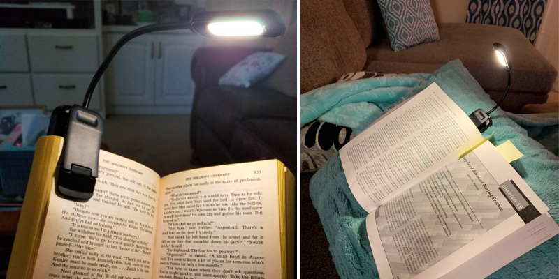 Review of Perfectday Rechargeable 12 LED Book Light 3 Color Mode| 3 Brightness Level