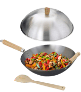 Helen's Asian Kitchen 97005 with Lid and Stir Fry Spatula
