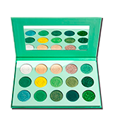 Afflano 15 Colors Eyeshadow Palette Green Matte and Glitter