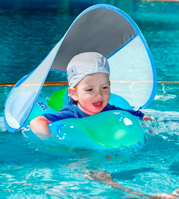 LAYCOL Inflatable Ring with Canopy Baby Swimming Float - Bestadvisor