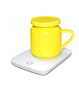 Nicelucky Coffee Mug Warmer & Yellow Ceramic Mug