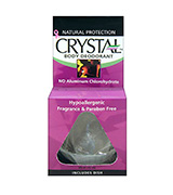 Crystal Unscented, 3.0 oz Mineral Deodorant Stone w/Dish