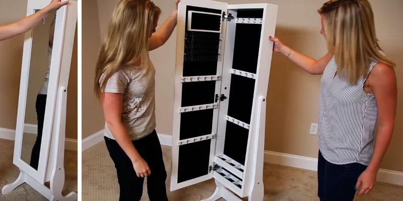 Review of Best Choice Products SKY 1459 Mirrored Jewelry Cabinet Armoire with Stand