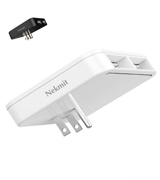 Nekmit EL-05273 Dual Port Ultra Thin Flat USB Wall Charger with Smart IC