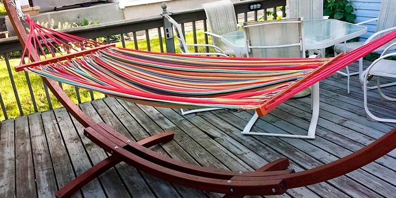 Review of BestChoiceproducts Wooden Curved Arc Hammock Stand