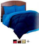 Elegant Comfort Goose Down Alternative Reversible Comforter Set