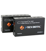 J-Tech Digital (JTDHDEX-1) 1080P Full HD HDMI Extender (By Single CAT5E/6/7)