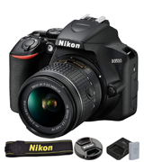 Nikon D3500 DSLR Camera w/18-55mm f/3.5-5.6 VR Lens and Professional Accessory Bundle