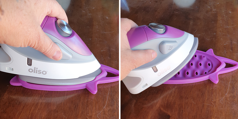 Oliso M2 Mini Project Steam Iron in the use