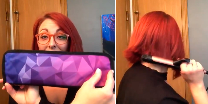 Review of AmoVee 2 in 1 Mini Curling and Flat Iron Titanium Coated