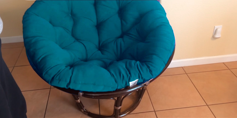 Review of International Caravan International Caravan Papasan Chair with Micro Suede Cushion