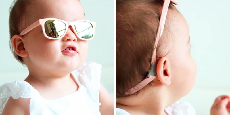 Review of COCOSAND Pink Baby Sunglasses with Strap