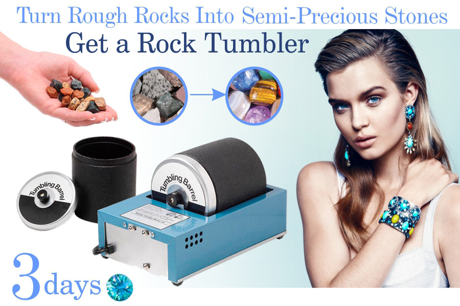 Comparison of Rock Tumblers for Polishing Semi-Precious Stones