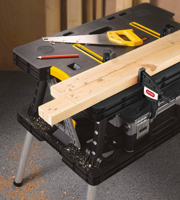 Review of Keter 197283 Folding Compact Workbench with Clamps (1000 lb Capacity)