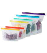 Homelux Theory set of 6 Reusable Silicone Food Storage Bags