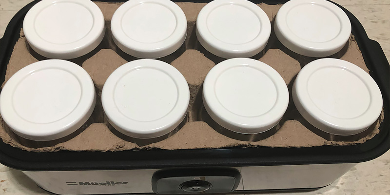 Mueller 8 Glass Jars Yogurt Maker in the use - Bestadvisor