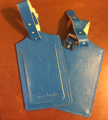 Review of Travelambo Genuine Leather Luggage Bag Tags