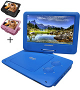 Sylvania SDVD9020B-Blue Swivel Screen Portable