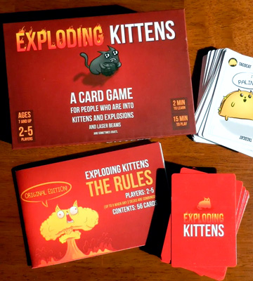 Review of Exploding Kittens Card Game for People who are into kittens and explosions