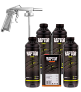 U-Pol __Raptor Black Urethane Spray-On Truck Bed Liner Kit, 4 Liters