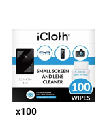 iCloth Lens and Screen Cleaner Pro-Grade Individually Wrapped Wet Wipes