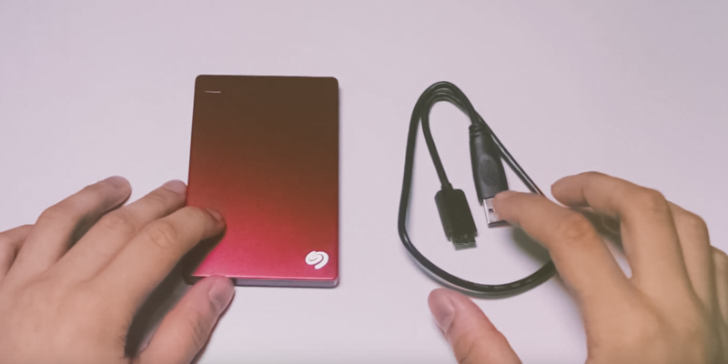 Seagate Backup Plus Portable External Hard Disk in the use