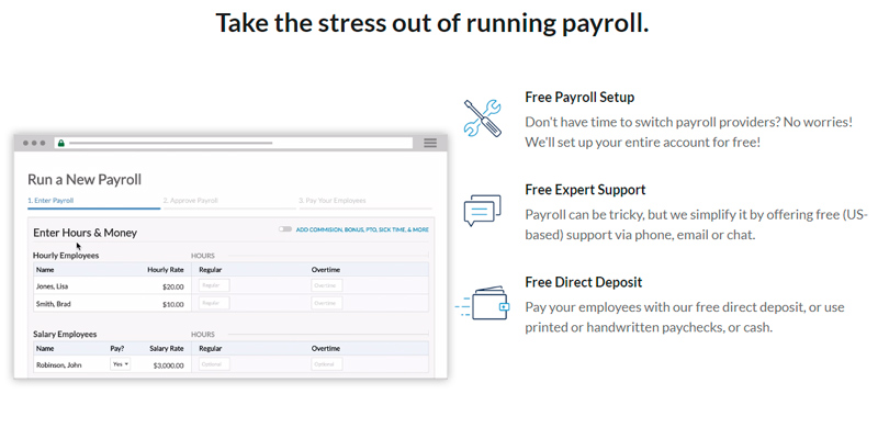 Patriot Software Online Payroll for Small Business in the use