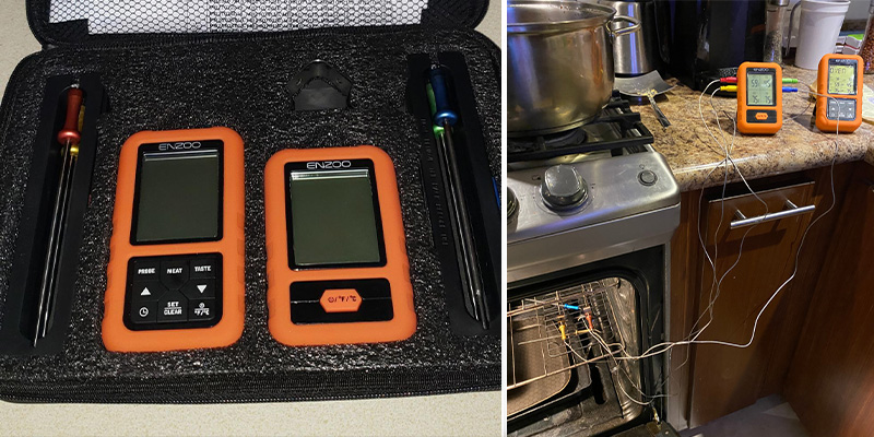 Review of ENZOO 1. 500FT Wireless Meat Thermometer