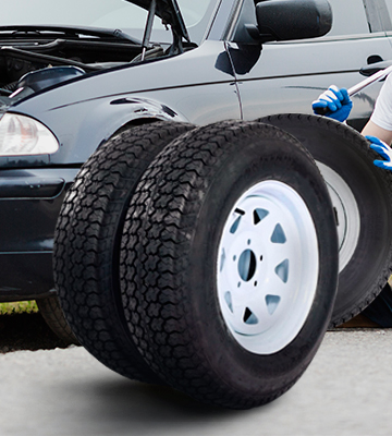 Review of AutoForever ST205/75D15 F78-15 205/75-15 2pcs Trailer Tires & Rims