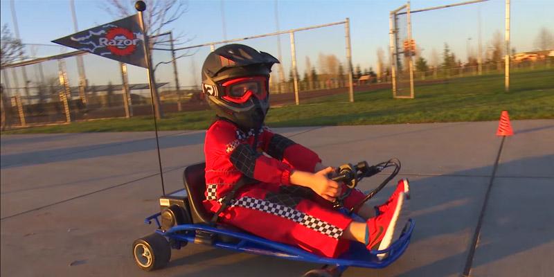 Razor Ground Force Drifter Kart in the use