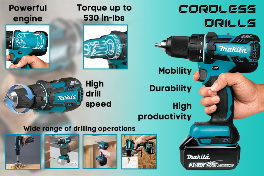 Comparison of  Cordless Drills