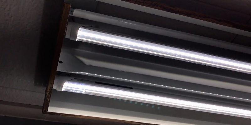 Review of Hyperikon 882000702 (Pack of 4) 8FT LED Tube Light, Dual-End Powered