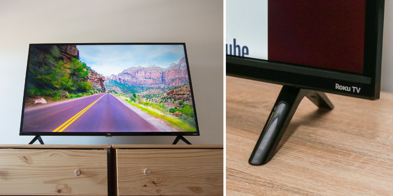 TCL (40S325) 40-Inch 1080p Smart LED Roku TV (2019) in the use