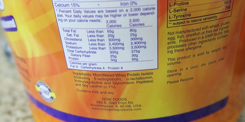 Now Foods Whey Protein Isolate in the use