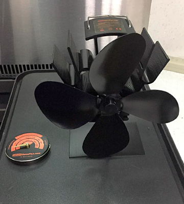 Review of GALAFIRE N429 Wood Stove Fan with Stove Thermometer