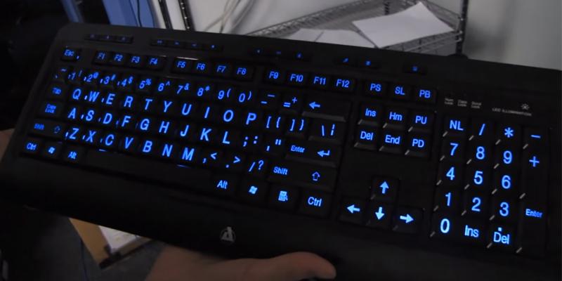 Review of Azio KB506U Vision Backlit Keyboard with Large Print keys