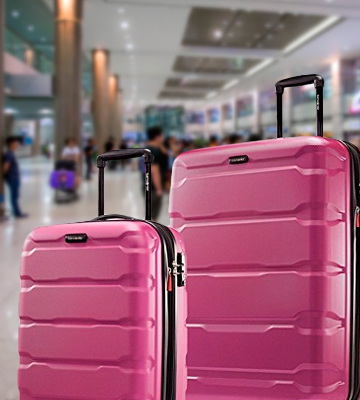 Review of Samsonite Omni PC 2 Piece Set Pink of 20 and 28 Spinner Suitcase