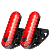 Ascher 2 Pack USB Rechargeable LED Bike Tail Light