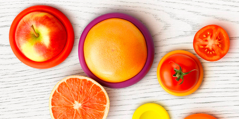 Review of Food Huggers Set of 5 Reusable Silicone Food Savers