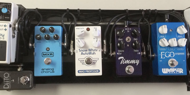 EX Pedalboard Guitar Effects Pedalboard in the use